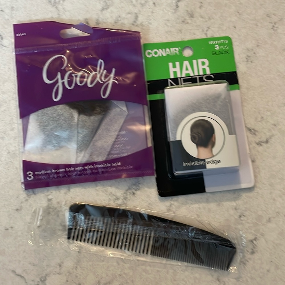 Hair nets - NEW (bonus comb)